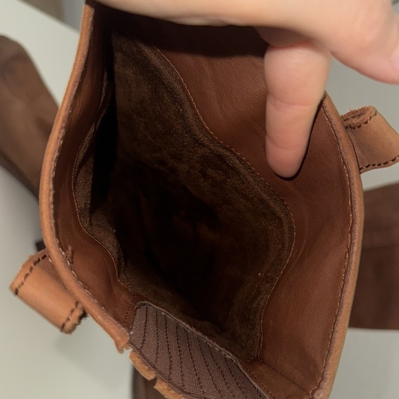 Halogen Leather Riding Boots Brown Tall Knee High Women’s Size 6 1/2B - Picture 13 of 13